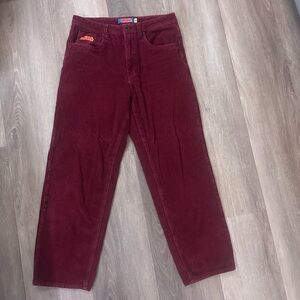 burgundy/red size 30 corduroy empyres